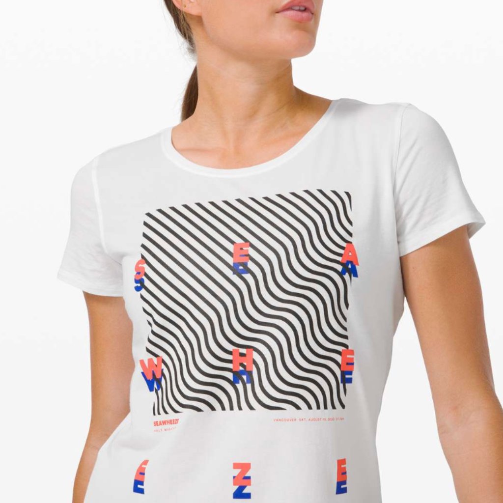 (0183) Lululemon Love Crew Iii *Seawheeze White In M *Collectible